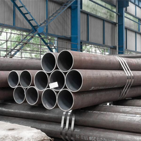 Q235b SS400 ASTM A53 EN S275JR polished surface hot rolled carbon straight seam welded round steel pipe - Imagen 6