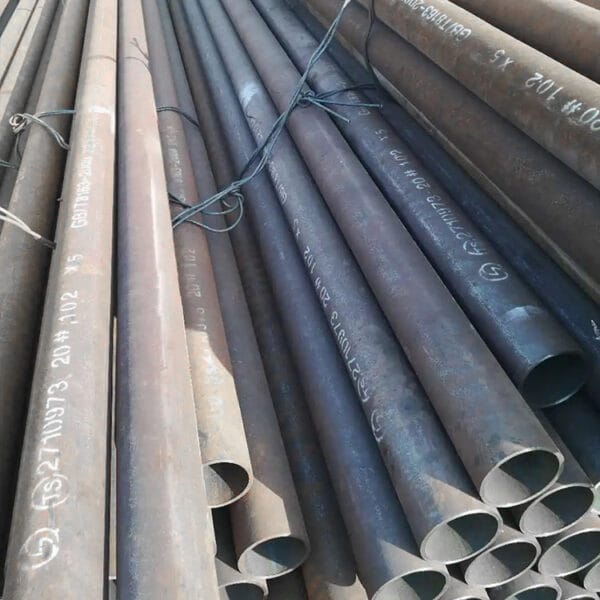 Q235b SS400 ASTM A53 EN S275JR polished surface hot rolled carbon straight seam welded round steel pipe - Imagen 3